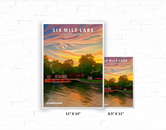 Six Mile Lake Provincial Park - Poster