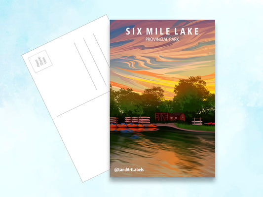 Six Mile Lake Provincial Park - Postcard
