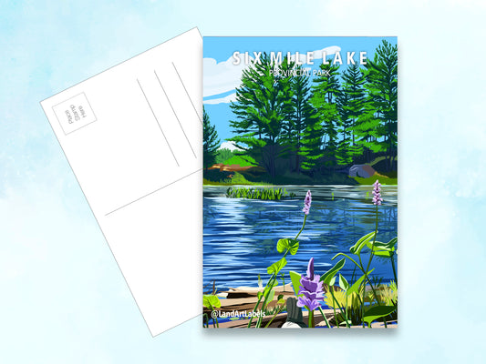 Six Mile Lake Provincial Park - Postcard