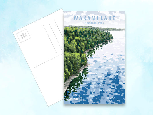 Wakami Lake Provincial Park - Postcard