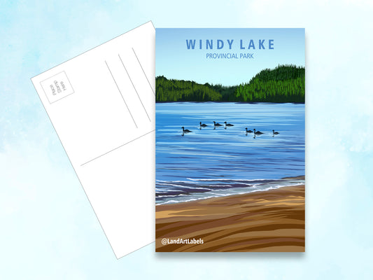 Windy Lake Provincial Park - Postcard