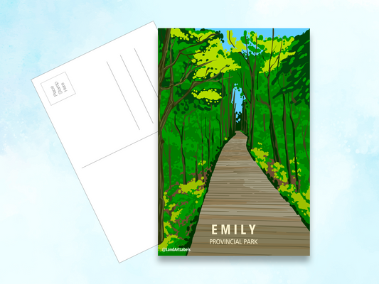 Emily Provincial Park, Boardwalk - Postcard