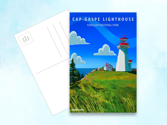 Forillon National Park, Cap Gaspe Lighthouse - Postcard