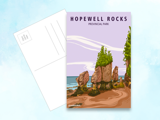Hopewell Rocks Provincial Park - Postcard