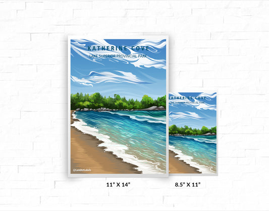 Lake Superior, Katherine Cove - Poster