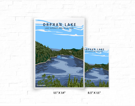 Lake Superior, Orphan Lake - Poster