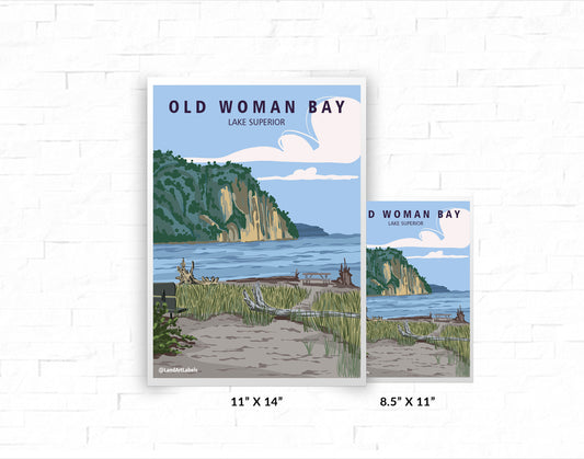 Lake Superior, Old Woman Bay - Poster