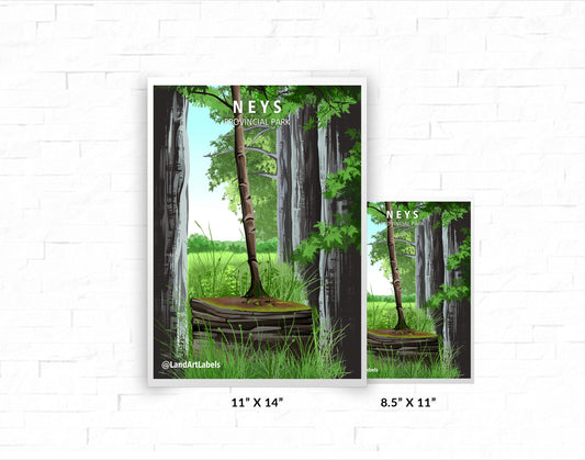 Neys Provincial Park - Poster