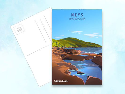 Neys Provincial Park - Postcard