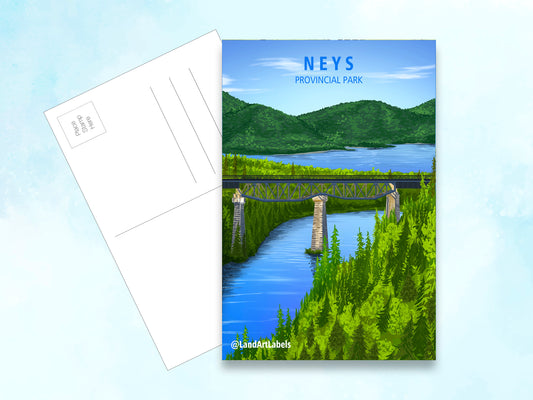 Neys Provincial Park - Postcard