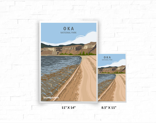 Oka National Park - Poster
