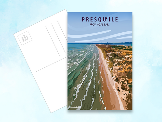 Presqu'ile, Beach - Postcard