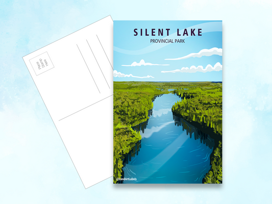 Silent Lake Provincial Park, Aerial - Postcard