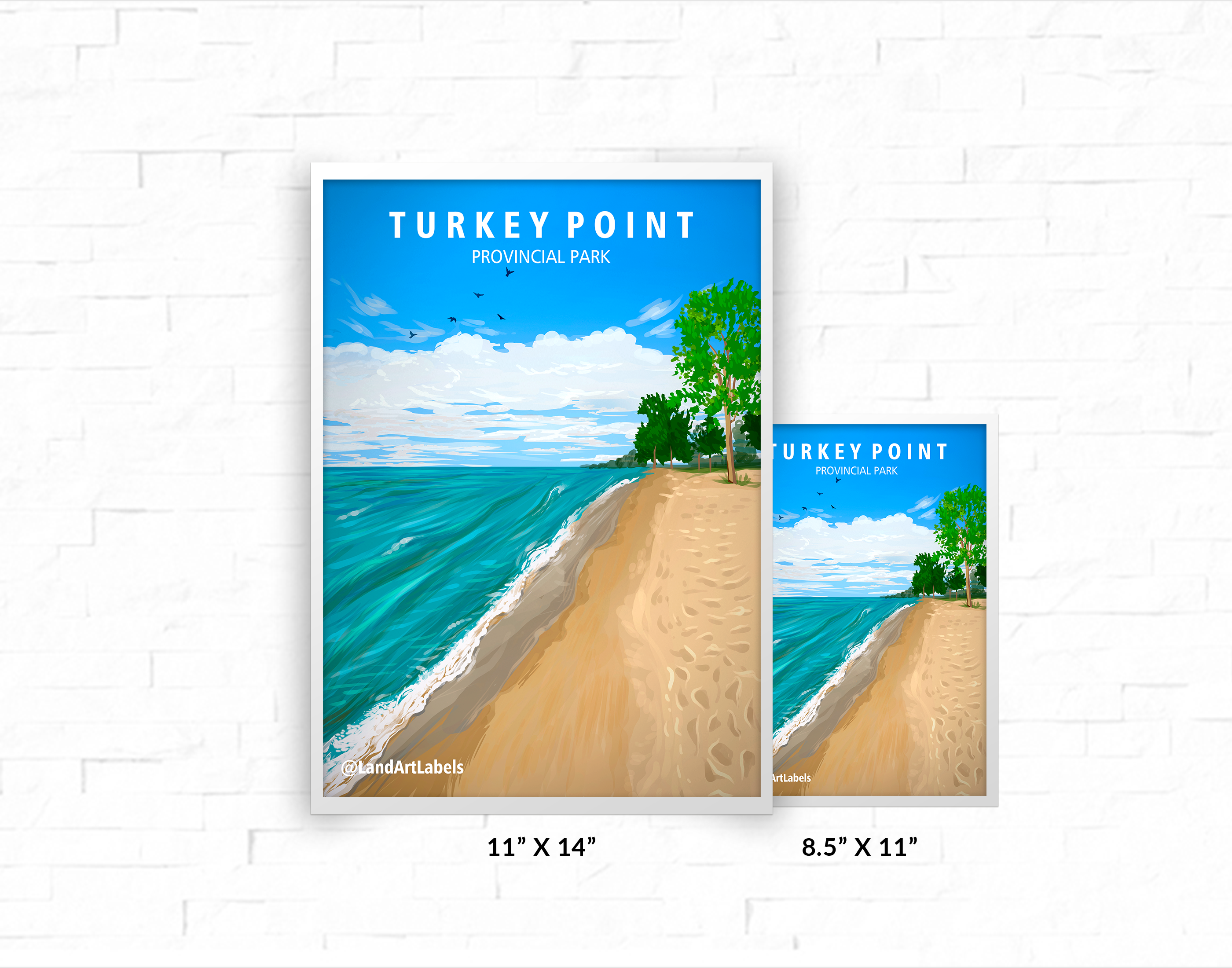 Turkey Point Provincial Park - Poster – Land Art Labels